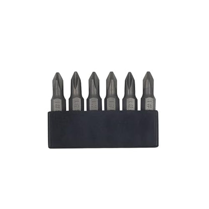 6Pcs 35mm JIS Screwdriver Bit Set with Magnetic Tip, 1/4 Hex Shank, S2 Alloy Steel & 6-Slot Storage Strip – Perfect for Japanese Motorcycles, Cars, Bicycles, and Equipment (JIS #1x6) - size: JIS #1x6