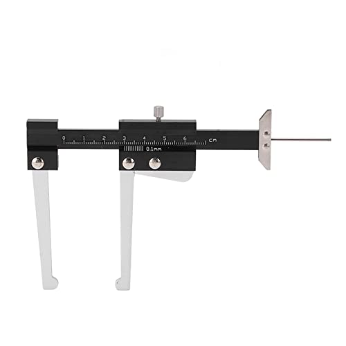 Tire Tread Depth Gauge - Brake Pad Wear Gauge | 0-60mm Metric Brake Disc Rotor Thickness Caliper,Manual Portable Measuring Tool for Car,Truck,Motorcycle