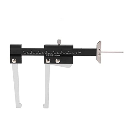 Tire Tread Depth Gauge - Brake Pad Wear Gauge | 0-60mm Metric Brake Disc Rotor Thickness Caliper,Manual Portable Measuring Tool for Car,Truck,Motorcycle