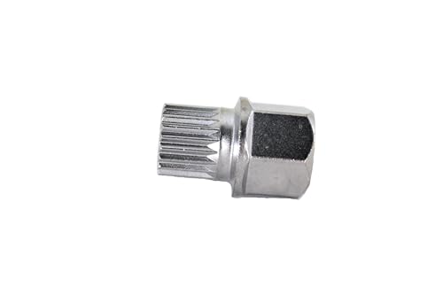 TEMO 37/21Pt Wheel Lock Nut Screw Removal Key Anti-Theft Lugnut Socket S3054 for BMW Vehicles - size: 37/21PT