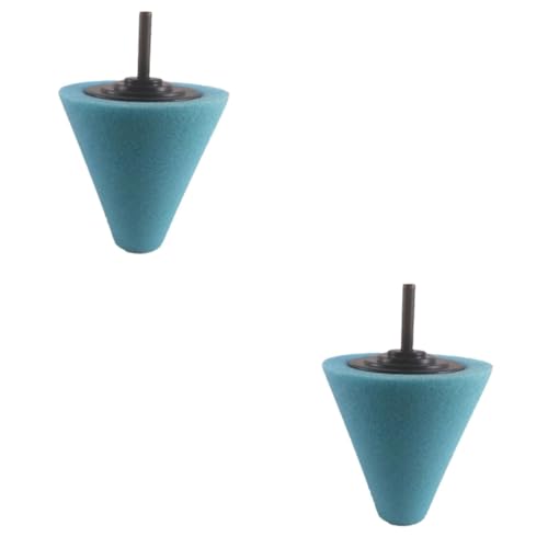 CALLARON 2pcs Cone Shaped Car Buffing Pads Wheel Hub Cleaning Tool Car Polishing Wheel - color: Bluex2pcs, size: 15*6cmx2pcs