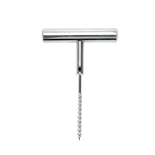 Modengzhe Tire Repair Puncture Tool Heavy Duty Stanless Steel T-Handle Tire Plug Repair Tool for Automobiles Motorcycles or Bicycles - size: 1 PCS