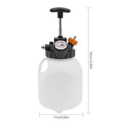 Manual Transmission Fluid Pump, 3L Manual ATF Filler System Automotive Transmission Fluid Transfer Pump with 12pcs System Adapters for Gearbox Oil Filling Changing