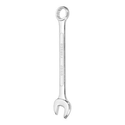 HARFINGTON Combination Wrench 17mm Metric 12-Point Box and Open End Zinc Plated Steel Double Ended Spanner Tool for Automotive Pipe Furniture Machinery DIY Repair, Silver White - size: 17mm