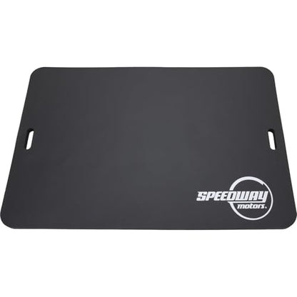 Large Foam Work Mat and Kneeling Pad for Garage or Racing Pits | 1in Thick Foam Cushions Back Knees Elbows, 46x30in Large Surface for Work Area, Built In Handles for Easy Carry