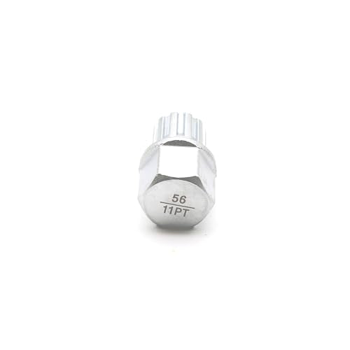 TEMO 56/11Pt Wheel Lock Lugnut Anti-Theft Lug Nut Screw Removal Key Socket S3057 for Vw Audi - size: 56/11PT