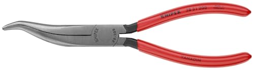 KNIPEX - 9K 00 80 12 US Tools - 3 Piece Long Nose Tool Set (38 31 200, 38 71 200, 38 91 200) (9K008012US) Red