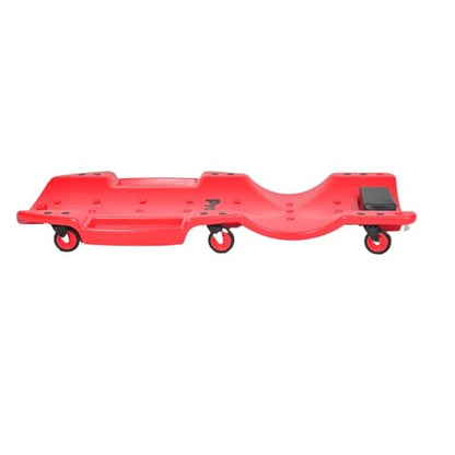 Pro-Lift Mechanic Plastic Creeper 48 Inch - Blow Molded Ergonomic HDPE Body with Padded Headrest & Dual Tool Trays - 440 Lbs Capacity Orange - color: Orange