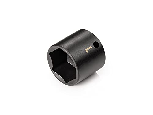 TEKTON 3/8 Inch Drive x 1 Inch Shallow 6-Point Impact Socket | SID12025 - size: 1-Inch, style: Shallow