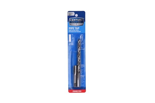 Century Drill & Tool 93201, 1/8-27 NPT/21/64 Combo - size: 1/8-27 NPT, 21/64 Inch