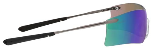 Crews T411G Rubicon Safety Glasses Emerald Mirror, 1 Pair - color: Emerald Mirror Lens