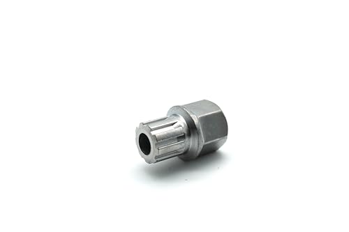 TEMO 54/9Pt Anti-Theft Wheel Lock Lug Nut Removal Socket Key for Vw Audi | Wheel Lock Nut Socket Adapter | Anti-Theft Screw Remover Repair Tool | Tyre Fitting, Garage Repair, Tire Change - size: 54/9PT