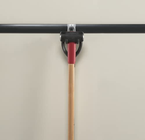 Rubbermaid FastTrack Rail Garage Organization Multi-Purpose Hook 50 lbs Capacity Satin Nickel Wall Mounted Storage System Direct Mount into FastTrack Garage Rail for Home/Garage Organization - style: Multi-Purpose Hook