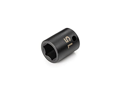 TEKTON 3/8 Inch Drive x 15 mm Shallow 6-Point Impact Socket | SID12115 - size: 15 mm, style: Shallow