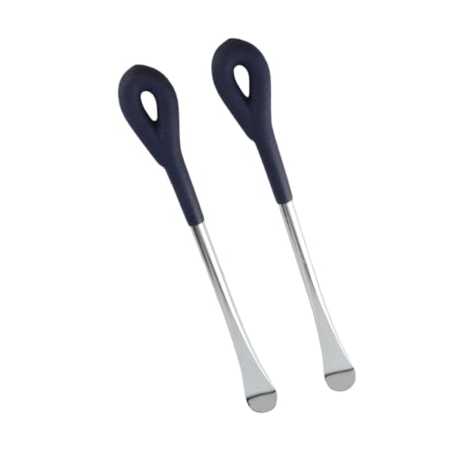 Motorcycle Tire Lever Tools, 2 Pieces, Heavy Duty Carbon Steel with Chrome Finish, Curved End for Secure Grip, Long Lever for Easy Tire Change