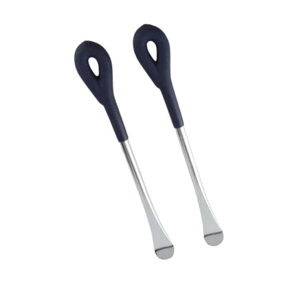 Motorcycle Tire Lever Tools, 2 Pieces, Heavy Duty Carbon Steel with Chrome Finish, Curved End for Secure Grip, Long Lever for Easy Tire Change