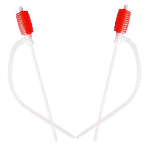 Levemolo Manual Oil Pump Kit 2 Siphon Hoses for Gasoline Oil Change Accessories Hand Siphon Pump for Car Fuel Transfer Sucker Pumping Pipe for Garage Maintenance