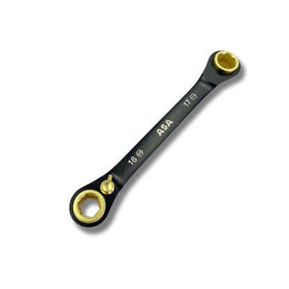 ASA 8 IN 1 Stainless Steel 72-Tooth Bi-Directional Ratchet Wrench, Multi-Function Non-Slip Ratchet Wrench,Protects Bolts from Damage,super socket,universal socket (14(9/16)/16(5/8)/17(11/16)/19(3/4)) - size: Large-14(9/16)/16(5/8)/17(11/16)/19(3/4)