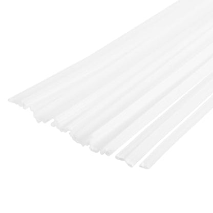 MECCANIXITY 20pcs 8 Inch Plastic Welding Rods PP Welding Strips Welder Rods for Car Bumper, Kayak Repair, Plastic Welder, White