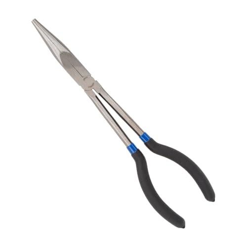 Edward Tools Long Needle Nose Pliers 11-inch - Extra Long Reach Extended Pliers - Tapered Jaw for Working in Tight Spaces - Heavy Duty Rust Resistant Steel