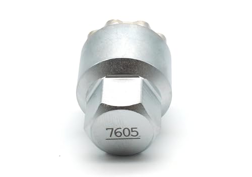 TEMO #7605 Anti-Theft Wheel Lug Nut Removal Socket Key 3438 for Volvo - size: #7605