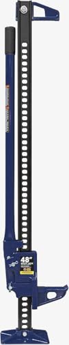 Big RED ATR6501UR Torin 48" Ratcheting Off Road Utility Farm Jack: 3 Ton (6,000 lb) Capacity, Blue - size: 48 inch Blue