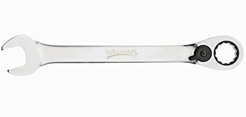 Williams JHW1208RC Reversible Ratcheting 12 Point SAE Combination Wrench, with High Polish Chrome Finish - 1/4-Inch - size: 1/4-Inch Single