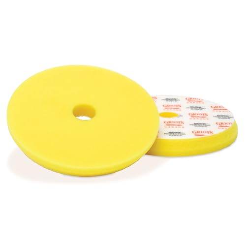 Griot's Garage 5.5” Perfecting Foam Pads for Car Polishing and Detailing, Buffing Pads for Paint Correction, Polishing, and Waxing, Yellow, Set of 2 - size: 5.5 Inch Pads (Set of 2)