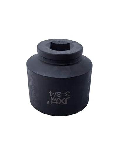 1-1/2" Drive Impact Socket, 6-Point, Heat Treated Cr-Mo Steel – Heavy Duty for Hydraulic Impact Wrench (3-3/4") - size: 3-3/4"