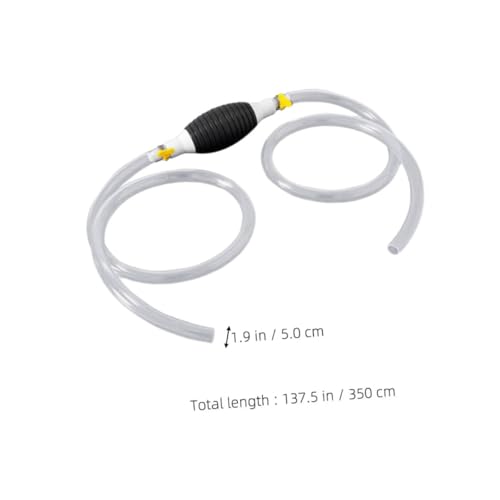 Manual Transfer Pump with Hose Efficient Oil and Water Siphon Kit for Cars Trucks and Motorcycles Durable Hand Pump for Fuel and Liquid Extraction