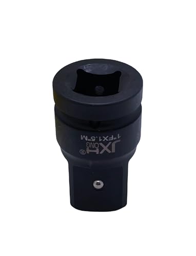 1-1/2" Drive Impact Socket Adapter, Heat Treated Cr-Mo Steel – Heavy Duty for Hydraulic Impact Wrench (Adapter 1" F to 1-1/2" M) - size: Adapter 1" F to 1-1/2" M