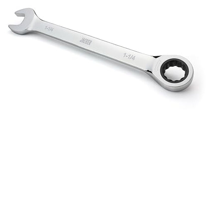 Jaeger 1-1/4 Inch Ratchet Wrench with 135-Tooth Ratcheting Precision and Hardened, Polished Steel for Projects with Tight Spaces - size: 1 1/4 Inch/SAE