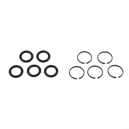 Pneumatic for IMPACT Wrench Socket Retainer Rings With O-Rings, Metal Construction For 3/8, 1/2, 3/4, 1 Inch Air Tools, 5 Sets Repair Kit For Automotive Garage(3/4) - color: 3/4