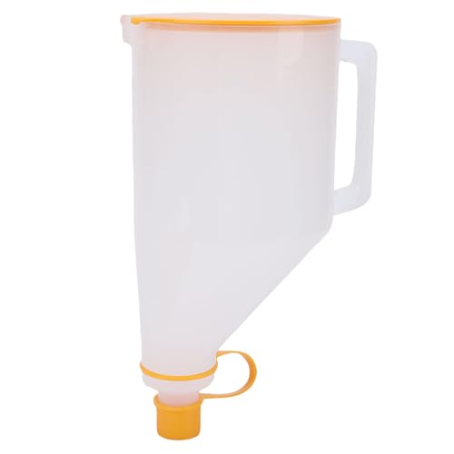 Cuifati Universal 1.5 Quart No Spill Engine Oil Funnel Kit with 14 Adapters, Wide Mouth Design Transparent Body for Multiple Vehicle, 15pcs Automotive Oil Funnel Set for Easy Fill