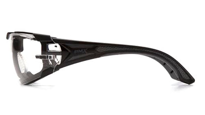 Pyramex Endeavor Plus Safety Glass Black/Gray Frame With Foam Padding Clear H2MAX Anti-fog Lens - color: Clear H2max Anti-fog Lens/ Black-gray Frame, size: One Size, style: Foam Padded