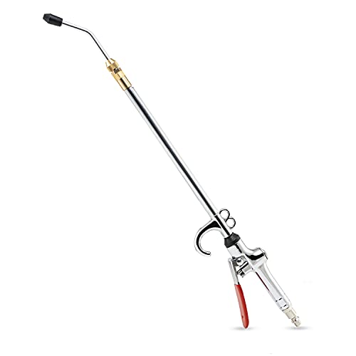 NEIKO 31122A High Flow Air Blow Gun, 17-26 Inch Extensible Air Nozzle Blow Gun, Pneumatic Air Compressor Accessories, Blow Gun Air Tool, Operating Pressure 80-120 PSI, 360 Degree Swivel Hook - style: Pistol Type Air Blow Gun