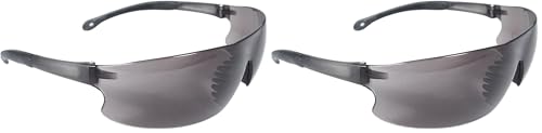 Radians - RS1-21 Smoke Safety Glasses, Anti-Fog, Scratch-Resistant Smoke Anti-fog (Pack of 2) - size: 1 Count (Pack of 2)