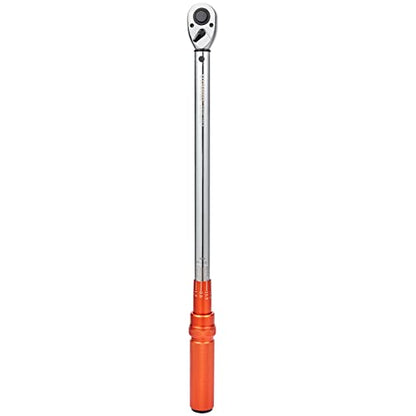 VEVOR 1/2-inch Drive Click Torque Wrench 25-250ft.lb/34-340n.m, Dual-Direction Adjustable Torque Wrench Set with Mechanical Dual Range Scales and Adapters Extension Rod - size: 25-250 FT.LB, style: 1/2-inch