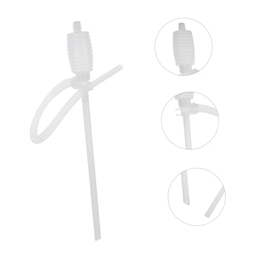 PartyKindom Heavy Duty Self-Priming Siphon Pump Portable Liquid Transfer for Fuel Kerosene Chemicals Water Manual Hand-Operated Plastic Fluid Extractor