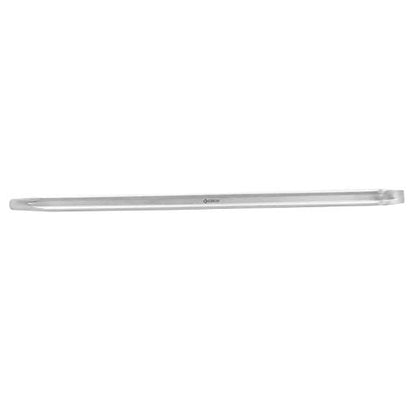 Groz 24" Tire Lever, Forged Carbon Steel Tyre Iron with Hook & Taper, Nickel Plated Bead Breaker for Truck, Tractor & Heavy-Duty Tires, 600 mm Straight Pattern (33182) - size: 24-inch
