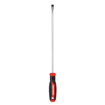 CRAFTSMAN Screwdriver SL3/8 in. x 12 in. Extra Long Slotted, Magnetic Tip, Comfort Grip (CMHT65167) - style: New Version