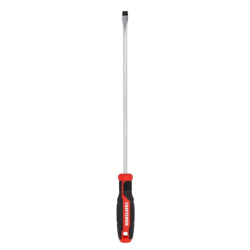 CRAFTSMAN Screwdriver SL3/8 in. x 12 in. Extra Long Slotted, Magnetic Tip, Comfort Grip (CMHT65167) - style: New Version