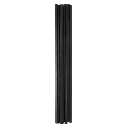 MECCANIXITY 8 Inch Plastic Welding Rods, Double Strand Round Sticks ABS Welding Rods for Plastic Welder Kayak Car Bumper Repair Pack of 10 2.5x5mm, Black - color: Black, size: 8 Inch
