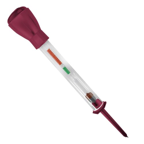ZIMISI Car Battery Hydrometer, 11.5 Inch Deep Cycle Electric Hydraulic Density Meter, Precision Fast Detection Battery Tester, Automotive Repair Tool for Car, Golf Cart (Red) - color: Red
