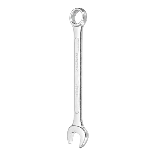 HARFINGTON Combination Wrench 14mm Metric 12-Point Box and Open End Zinc Plated Steel Double Ended Spanner Tool for Automotive Pipe Furniture Machinery DIY Repair, Silver White - size: 14mm