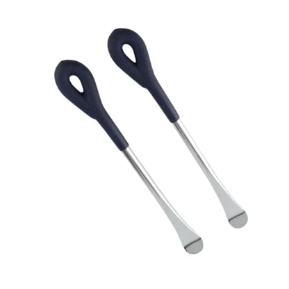 Motorcycle Tire Lever Tools, 2 Pieces, Heavy Duty Carbon Steel with Chrome Finish, Curved End for Secure Grip, Long Lever for Easy Tire Change