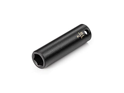 TEKTON 3/8 Inch Drive x 7/16 Inch Deep 6-Point Impact Socket | SID13011 - size: 7/16 in., style: Deep
