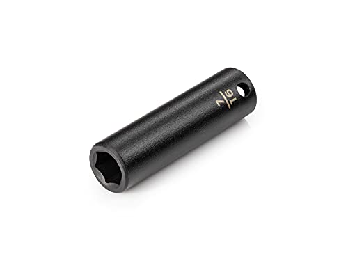 TEKTON 3/8 Inch Drive x 7/16 Inch Deep 6-Point Impact Socket | SID13011 - size: 7/16 in., style: Deep