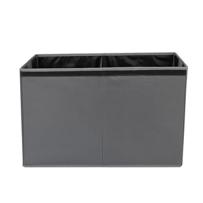 AOKJOY Car Trunk Organizer with Lid, LL, Gray, 600D Oxford Cloth, Collapsible, for Automobiles, 26x13x16 Inches, 83 Liters - color: gray