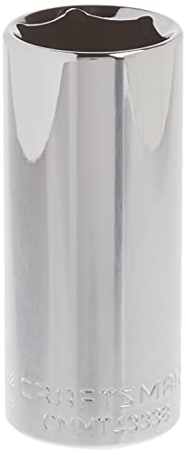 CRAFTSMAN Deep Socket, SAE, 3/8-Inch Drive, 13/16-Inch, 6-Point (CMMT43338) - size: 13/16"